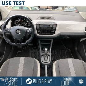 VOLANTE Deportivo para VW Up desde 2016, Plano en Carbono y Piel | Reemplazo Ergonómico