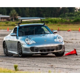 1 Barra Led 6000K Curvada para Porsche SUV Off-Road 83 CM Ajustable Luz Spot