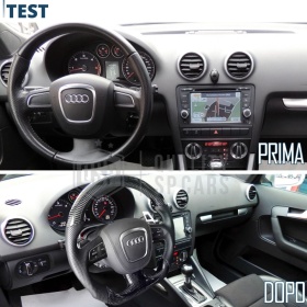 VOLANTE Deportivo para Audi A3 8P-8PA 08-12, Plano en Carbono y Piel | Reemplazo Ergonómico