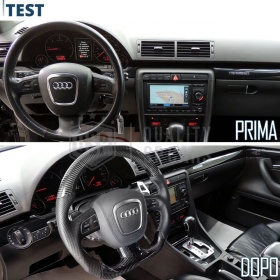 VOLANTE Deportivo para Audi A4 B7, Plano en Carbono y Piel | Reemplazo Ergonómico