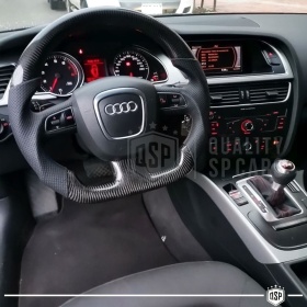 VOLANTE Deportivo para Audi A4 B8 07-11, Plano en Carbono y Piel | Reemplazo Ergonómico