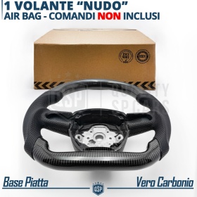 VOLANTE Deportivo para Audi A8 D3-4E 05-09, Plano en Carbono y Piel | Reemplazo Ergonómico