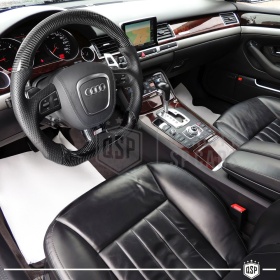 VOLANTE Deportivo para Audi A8 D3-4E 05-09, Plano en Carbono y Piel | Reemplazo Ergonómico