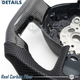 VOLANTE Deportivo para Audi A8 D3-4E 05-09, Plano en Carbono y Piel | Reemplazo Ergonómico