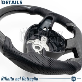 VOLANTE Deportivo para Audi A8 D3-4E 05-09, Plano en Carbono y Piel | Reemplazo Ergonómico