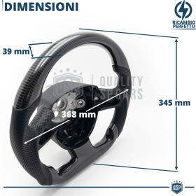 VOLANTE Deportivo para Audi A8 D3-4E 05-09, Plano en Carbono y Piel | Reemplazo Ergonómico