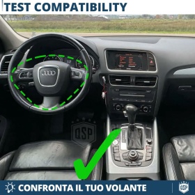VOLANTE Deportivo para Audi Q5 8R, Plano en Carbono y Piel | Reemplazo Ergonómico