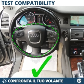 VOLANTE Deportivo para Audi Q7 4L 05-09, Plano en Carbono y Piel | Reemplazo Ergonómico