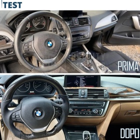 VOLANTE Deportivo para BMW Serie 1 F20 F21 15-18, Plano en Carbono y Piel | Reemplazo Ergonómico