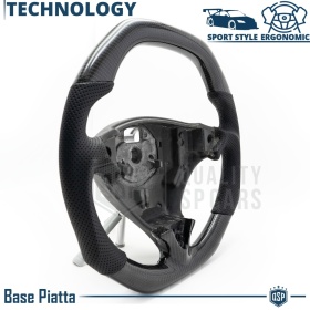 VOLANTE Deportivo para Porsche Cayenne 1 07-10, Plano en Carbono y Piel | Reemplazo Ergonómico