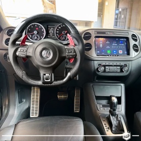 VOLANTE Deportivo para VW Tiguan 5N 11-16, Plano en Carbono y Piel | Reemplazo Ergonómico