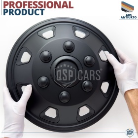 4 Car Wheel Trims Covers 14'' Inch Universal, Black Sports Trims Off-Road Design | MADE IN EU
