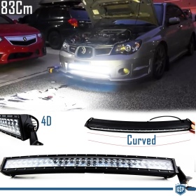 1 Barra Led 6000K Curvada para Subaru SUV Off-Road 83 CM Ajustable Luz Spot