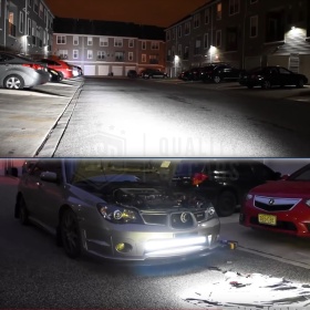 1 Barra Led 6000K Curvada para Subaru SUV Off-Road 83 CM Ajustable Luz Spot