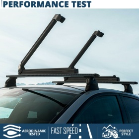 PORTAESQUÍS de Coche para Barras de Techo NORDRIVE 6 PARES de Esquís | Aprobado TÜV GS