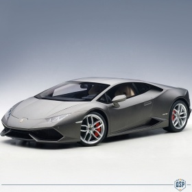 Modelo LAMBORGHINI HURACAN LP610-4 Gris Titanio, Escala 1:12, Abrible | AUTOart original
