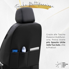FUNDAS ASIENTOS para VW Golf 7 ESPECÍFICAS en CUERO Pu Ngro | Juego Completo | Certificados TÜV