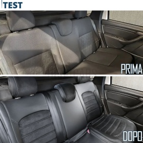 FUNDAS ASIENTOS para Dacia Duster 1 14-17 ESPECÍFICAS en CUERO Pu Ngro y Efecto Ante, | Juego Completo | Certificados TÜV
