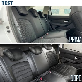 FUNDAS ASIENTOS para Dacia Duster 2 ESPECÍFICAS en CUERO Pu Ngro y Efecto Ante, | Juego Completo | Certificados TÜV