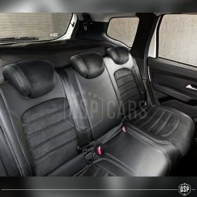 FUNDAS ASIENTOS para Dacia Duster 2 ESPECÍFICAS en CUERO Pu Ngro y Efecto Ante, | Juego Completo | Certificados TÜV