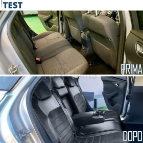 COPRISEDILI Per Ford Focus 3 SU MISURA, PELLE Pu ed Effetto Scamosciato Nero | Certificati TÜV