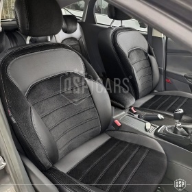 COPRISEDILI Per Ford Focus 3 SU MISURA, PELLE Pu ed Effetto Scamosciato Nero | Certificati TÜV