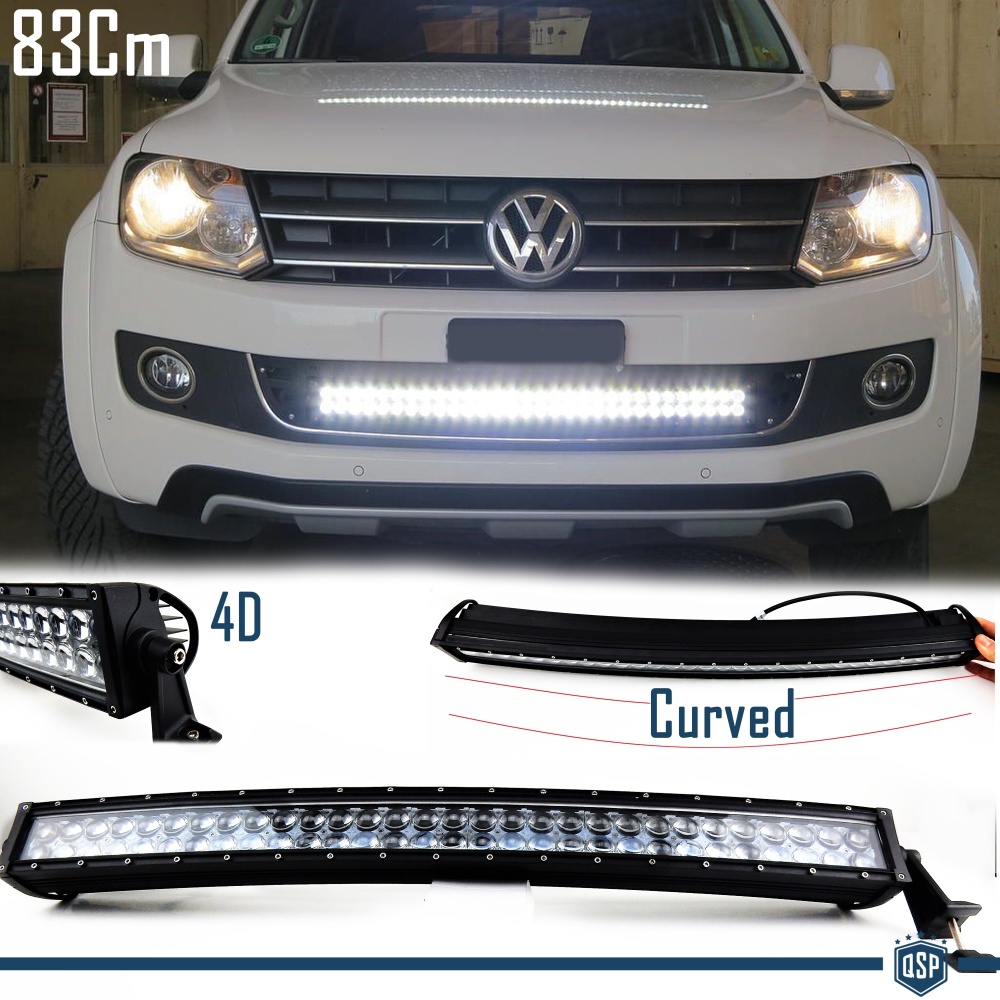 1 Barra Led 6000K Curvada para Volkswagen SUV Off-Road 83 CM Ajustable Luz Spot 1 Barra Led 6000K Curvada para Volkswagen SUV Off-Road 83 CM Ajustable Luz Spot