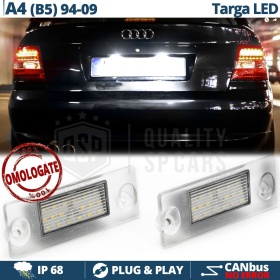 2 Luces de Matricula Led para Audi A4 (B5), Canbus 18 LED 6.500K Blanco Frío Plug & Play