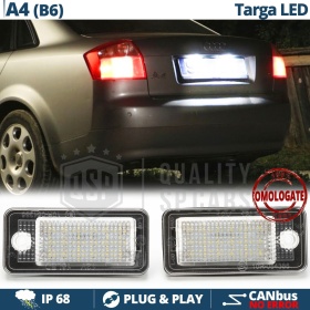 2 Luces de Matricula LED para Audi A4 B6 Canbus 6.500K Blanco Frío, Plug & Play
