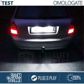 2 Luces de Matricula LED para Audi A4 B6 Canbus 6.500K Blanco Frío, Plug & Play