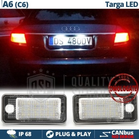 2 Luces de Matricula LED para Audi A6 C6, Canbus 6.500K Blanco Frío, Plug & Play