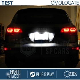 2 Luces de Matricula LED para Audi Q7 4L, Canbus 6.500K Blanco Frío, Plug & Play