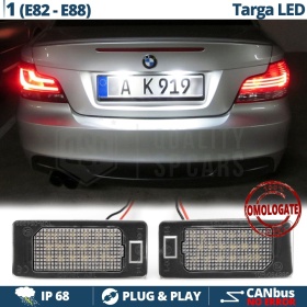 2 Luces de Matricula Led para BMW Serie 1 E82 E88 Canbus, 24 LED 6.500K Blancio Frío, Plug & Play