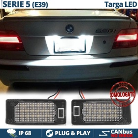 2 Luces de Matricula Led para BMW Serie 5 E39, Canbus, 24 LED 6.500K Blancio Frío, Plug & Play