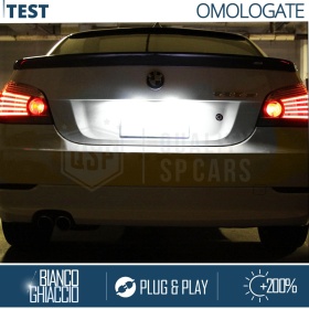 Kit Plafoniere Luci Targa Full Led per BMW Serie 5 E60 E61, 100% Canbus, 24 LED 6.500K Bianco Ghiaccio, Plug & Play