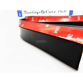 SPOILER Alerón Adhesivo universal para auto, LABIO parachoques LIP o Faldones Laterales en EPDM NEGRO flexible