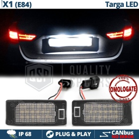 2 Luces de Matricula Led para BMW X1 E84, Canbus, 24 LED 6.500K Blancio Frío, Plug & Play