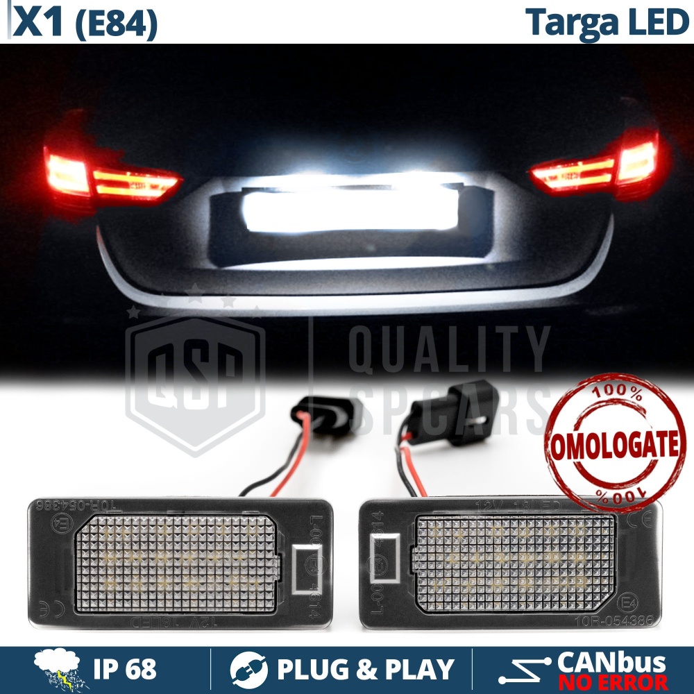 2 Luces de Matricula Led para BMW X1 E84, Canbus, 24 LED 6.500K Blancio Frío, Plug & Play 2 Luces de Matricula Led para BMW X1 E84, Canbus, 24 LED 6.500K Blancio Frío, Plug & Play