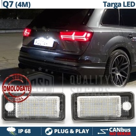 2 Luces de Matricula LED para Audi Q7 4M, Canbus 6.500K Blanco Frío, Plug & Play