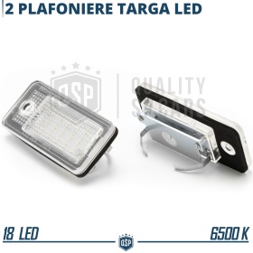 2 Luces de Matricula LED para Audi A6 C6 Facelift, Canbus 6.500K Blanco Frío, Plug & Play