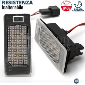 2 Luces de Matricula Led para BMW Serie 3 E92 E93 Coupé Convertible, Canbus, 24 LED 6.500K Blancio Frío, Plug & Play