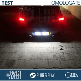 2 License Plate Full Led Rear Lights for BMW 1 Series F20 F21 11-15, Canbus, 24 LEDS 6.500K White Ice, Plug & Play