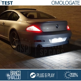 2 Luces de Matricula Led para BMW Serie 6 (E63, E64) Facelift, Canbus, 24 LED 6.500K Blanco Frío, Plug & Play