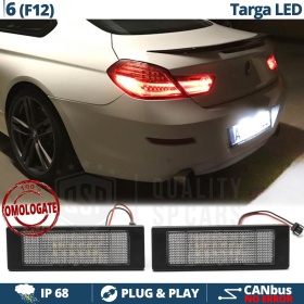 2 Luces de Matricula Led para BMW Serie 6 (F12 F13 F06) CANbus | 24 LED 6500K Blanco Frío, Plug & Play