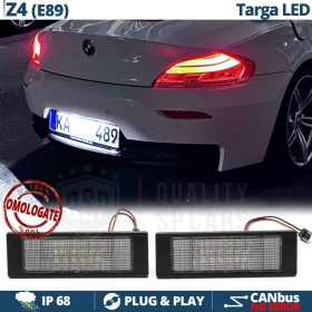 2 Luces de Matricula Led para BMW Serie Z4 E89, Canbus, 24 LED 6.500K Blanco Frío, Plug & Play