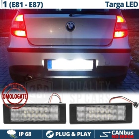 2 Luces de Matricula Led para BMW Serie 1 E81, E87 Pre-Facelift, Canbus 6.500k Blanco Frío, Plug & Play