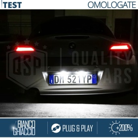 Kit Placche Luci Targa Full Led per BMW Z4 E85 E86, Canbus 6.500K Bianco Ghiaccio, Plug & Play