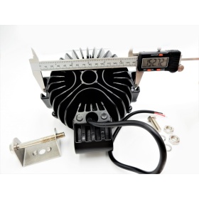 1 LUZ DE FARO ADICIONAL LED AUXILIAR AJUSTABLE ROJO COCHES TODOTERRENO 51W 6500K 3600 LUMEN