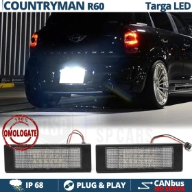 2 Luces de Matricula Led para MINI Countryman R60, Canbus 6.500k Blanco Frío, Plug & Play