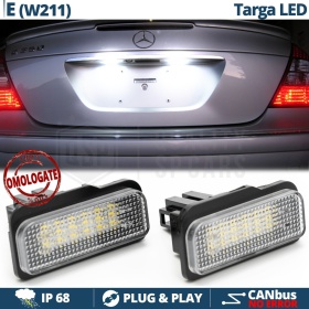 2 Luces de Matricula Led Para Mercedes Clase E W211 Canbus, 18 Led 6.500k Blanco Frío, Plug & Play